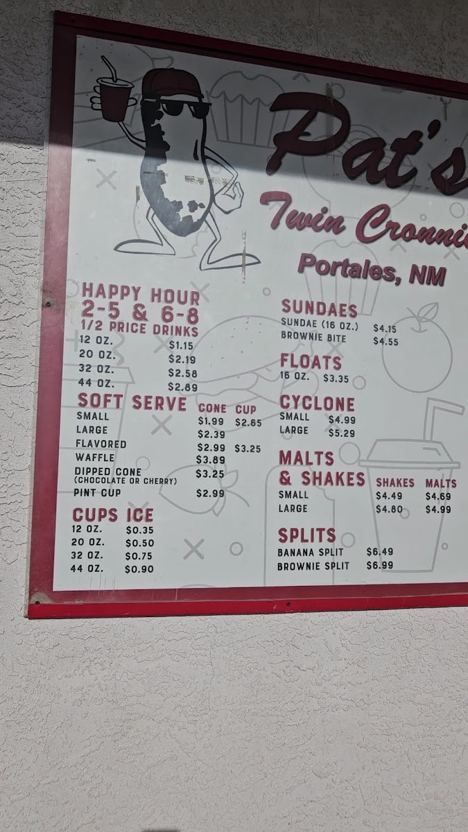 Pat's Twin Cronnie Menu - Image 4
