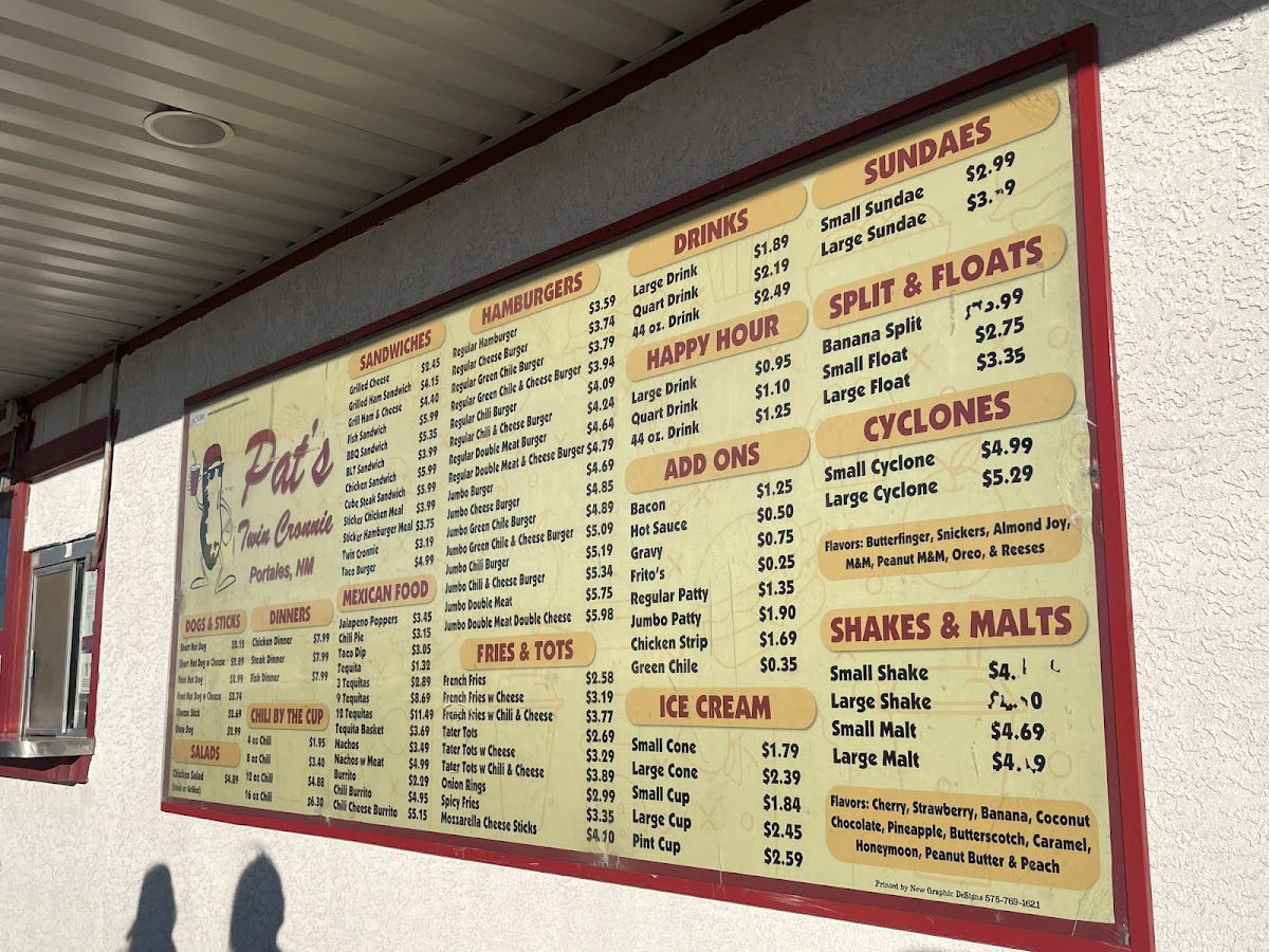 Pat's Twin Cronnie Menu - Image 6